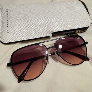 Quay Australia Gradient Sunglasses with White Case